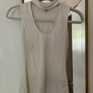 Elegant Cream Sleeveless Top